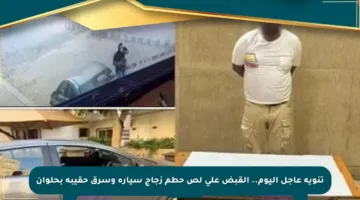 تنويه عاجل اليوم.. القبض على لص حطم زجاج سيارة وسرق حقيبة بحلوان